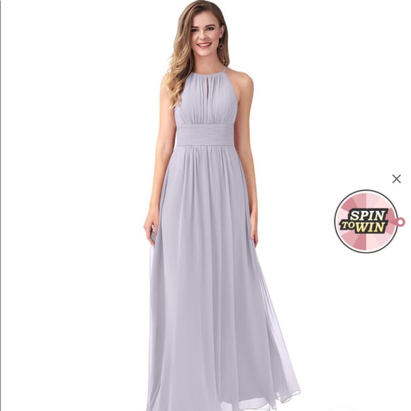 Bridesmaid dress. Silver. From azazie - Picture 5 of 7